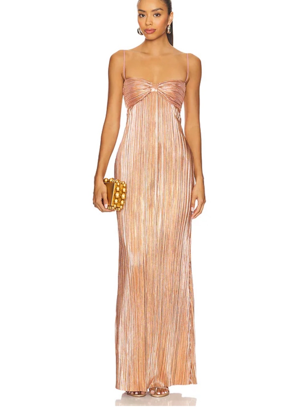 Lovers + Friends Mya Gown in Rose Gold